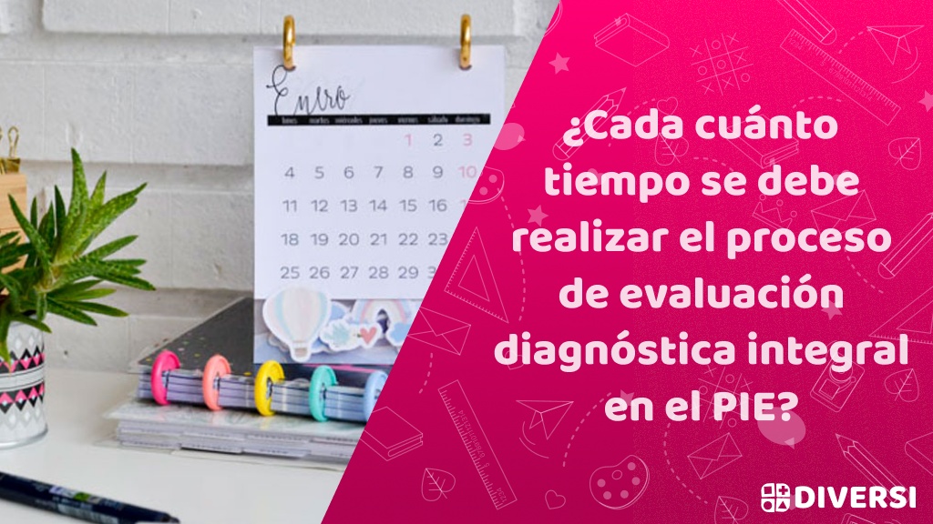 ¿Cada cuánto tiempo se debe realizar el proceso de Evaluación Diagnóstica Integral en el PIE?