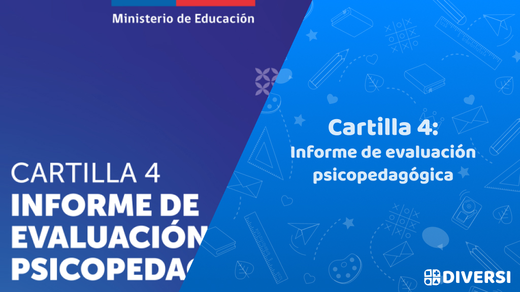 Cartilla 4: Informe de evaluación psicopedagógica